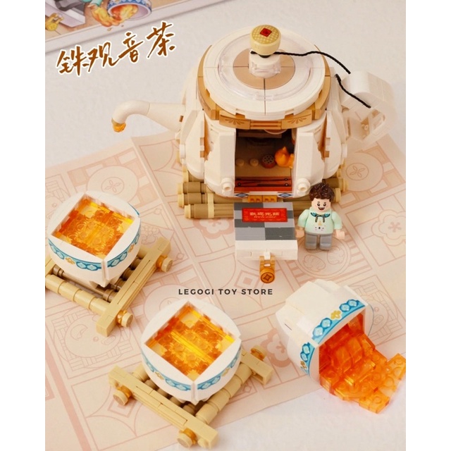 Đồ chơi xếp hình Legogi SET DIMSUM TRÀ LOZ MINI 1260 1261 1262 1263 1264 1265 mô hình lắp ráp lắp ghép