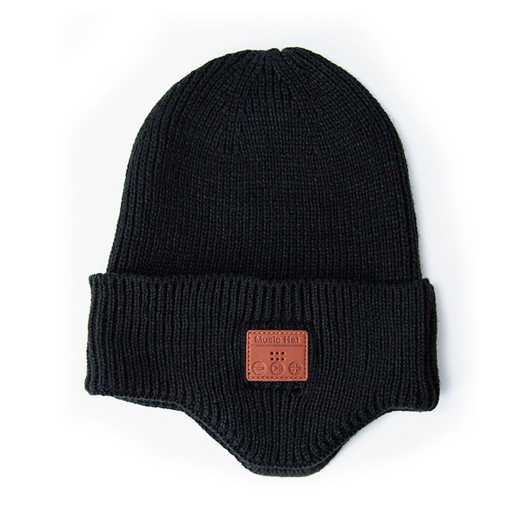WATTLE Mũ Beanie Dệt Kim Bảo Vệ Tai Kết Nối Bluetooth Cho Nữ