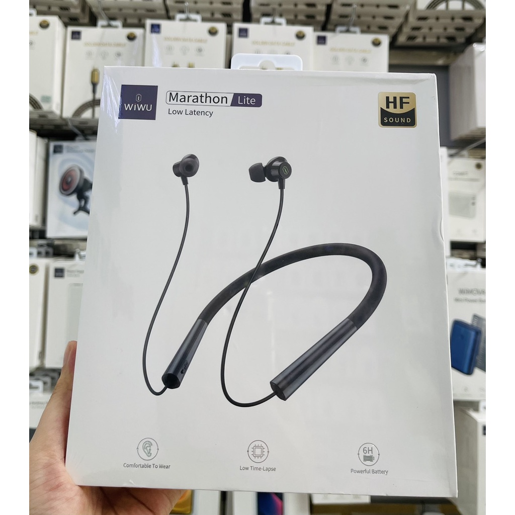 Tai Nghe Wiwu Marathon Lite  Âm Thanh Nổi, Chất Lượng Cao Với Ánh Sáng LED - Hàng Chính Hãng