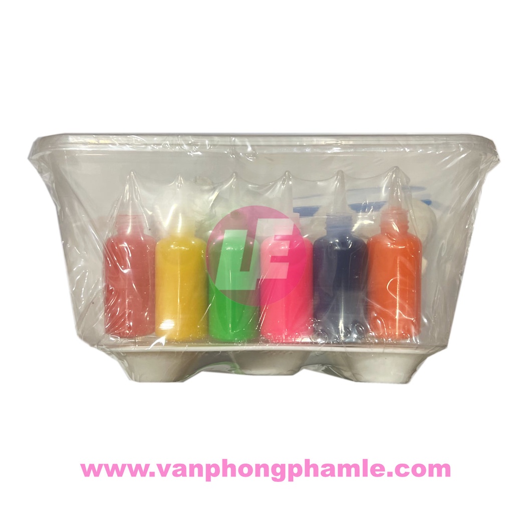 Bộ màu nước và tượng tô, cọ, dĩa pha màu
