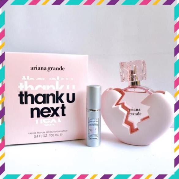 Nước Hoa  💘Chính Hãng💘 Nước hoa Ariana.Grande Thank U & Next EDP 5ml/10ml/20ml 🍓HOT🍓