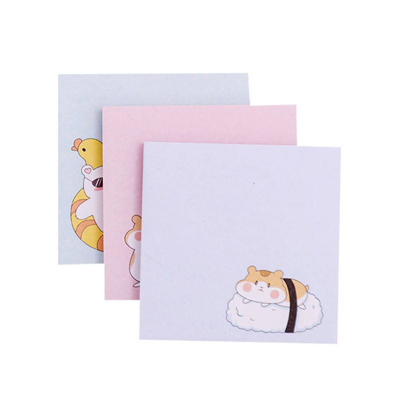 Giấy Note Hình Chú Hamster &amp; Gấu Trắng Xinh Xắn (80 Trang)