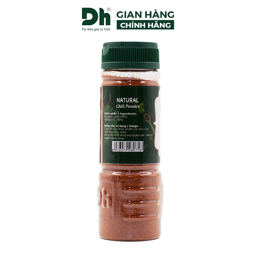 Ớt bột xay nguyên chất Natural DH Foods chế biến món ăn 30gr/60gr - DHGVT31