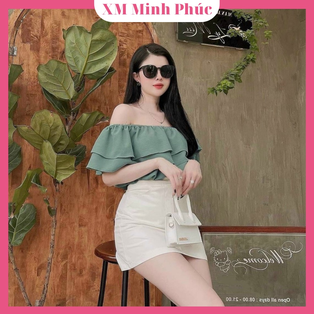 Set Đồ Nữ, Bộ Áo Mặc Với Chân Váy Phù Hợp Đi Chơi Đi Biển Thiế Kế Phong Cách Mới Thời Trang Nữ Xm Minh Phúc