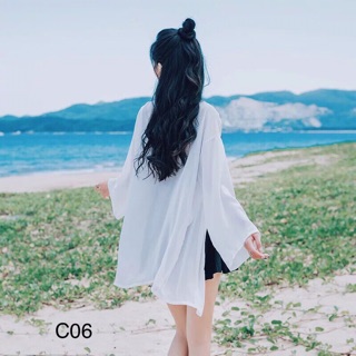 Áo Khoác Voan Mỏng Dáng Dài