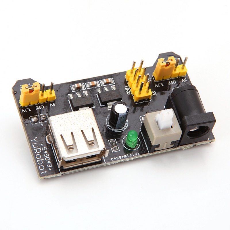 Bo Mạch Cung Cấp Nguồn bonj MB102 3.3V 5V + Bảng Mạch Breadboard 830 Lỗ + 65 Dây Cáp Jumper