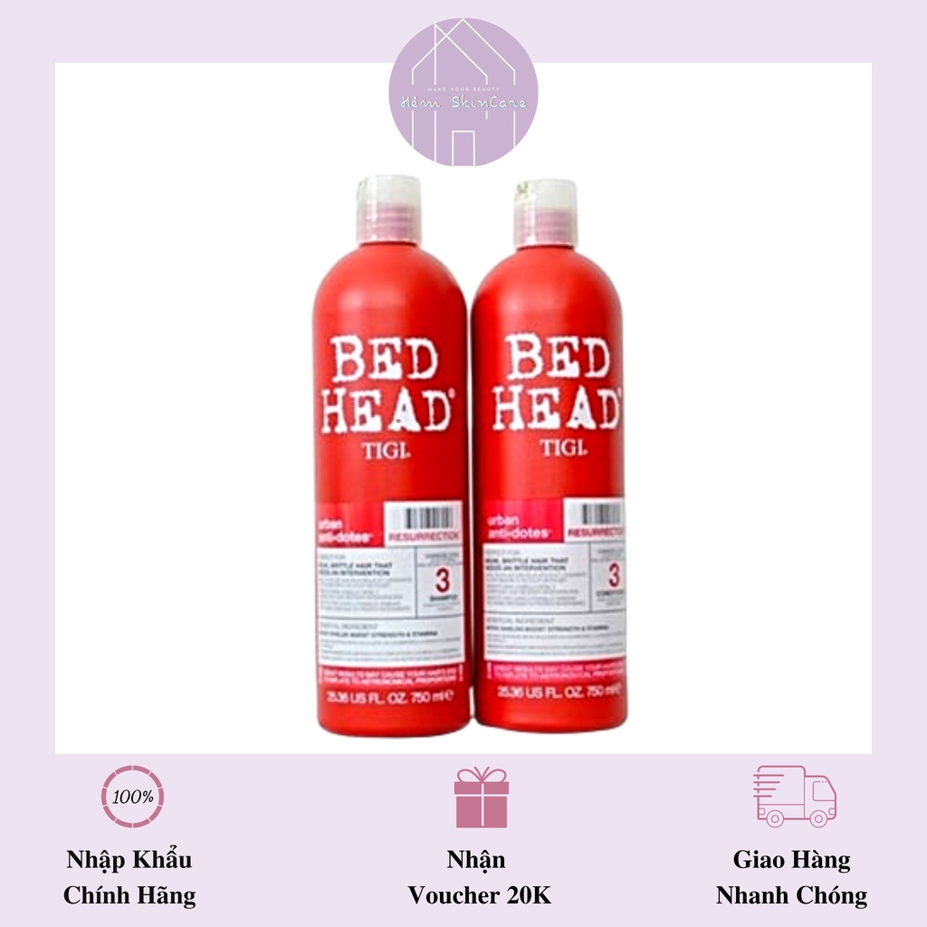 Tigi Bed Head - Cặp Đôi Gội Xả Phục Hồi Tóc Hư Tổn