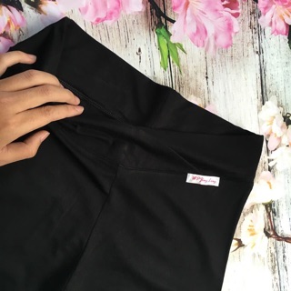 Quần legging bầu cạp chéo chất cotton