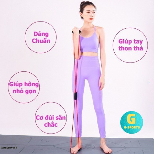 Dây kéo đàn hồi tập tay vai số 8 dây tập tập gym yoga tại nhà cao su dẻo dai chắc chắc màu sắc tươi tắn G-SPORTS