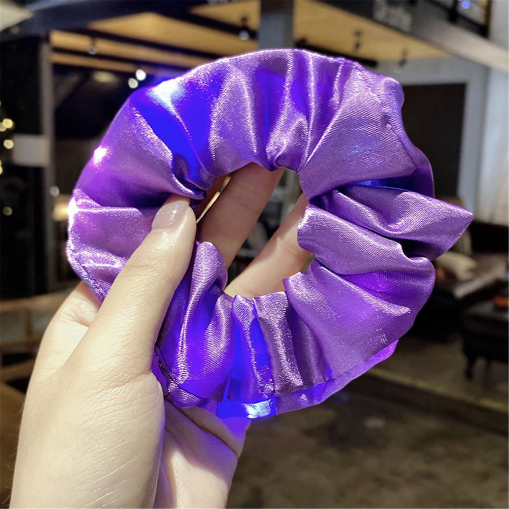 Dây Buộc Tóc Đuôi Ngựa Có Đèn Led Phát Sáng Co Giãn