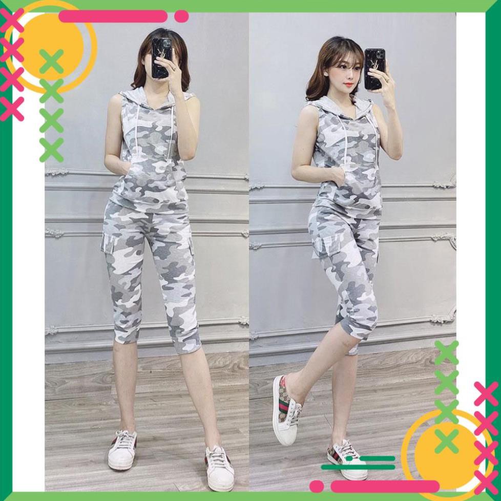 [Sale 50%]  [Cao cấp] Bộ đồ thể thao lính cotton sát nách TT371 [HÀNG CHUẨN SHOP]  [Xuất Khẩu]