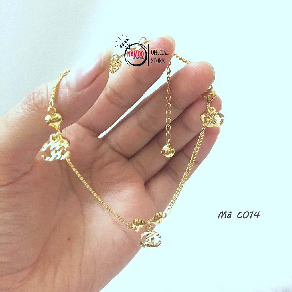 Lắc Chân Nữ Titan Bền Màu C014 Không Đen, Không Rỉ Namoo Jewelry