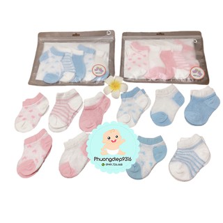 Set 5 đôi tất cao cấp cổ thấp hàng loại 1 cho bé