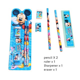 Set 5 Dụng Cụ Học Tập Họa Tiết Hoạt Hình Disney