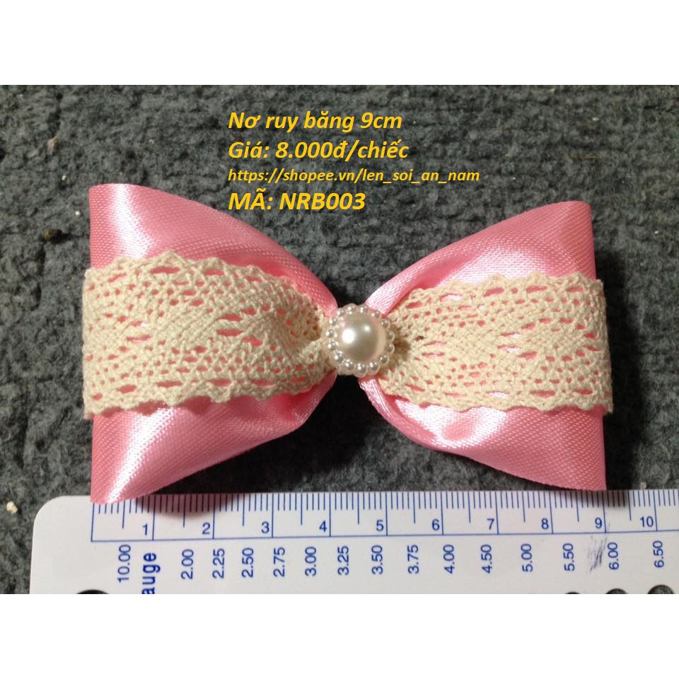 Nợ Lụa Ruy Băng Ren 9cm - Nơ trang trí - Phụ Kiện Thủ Công Handmade