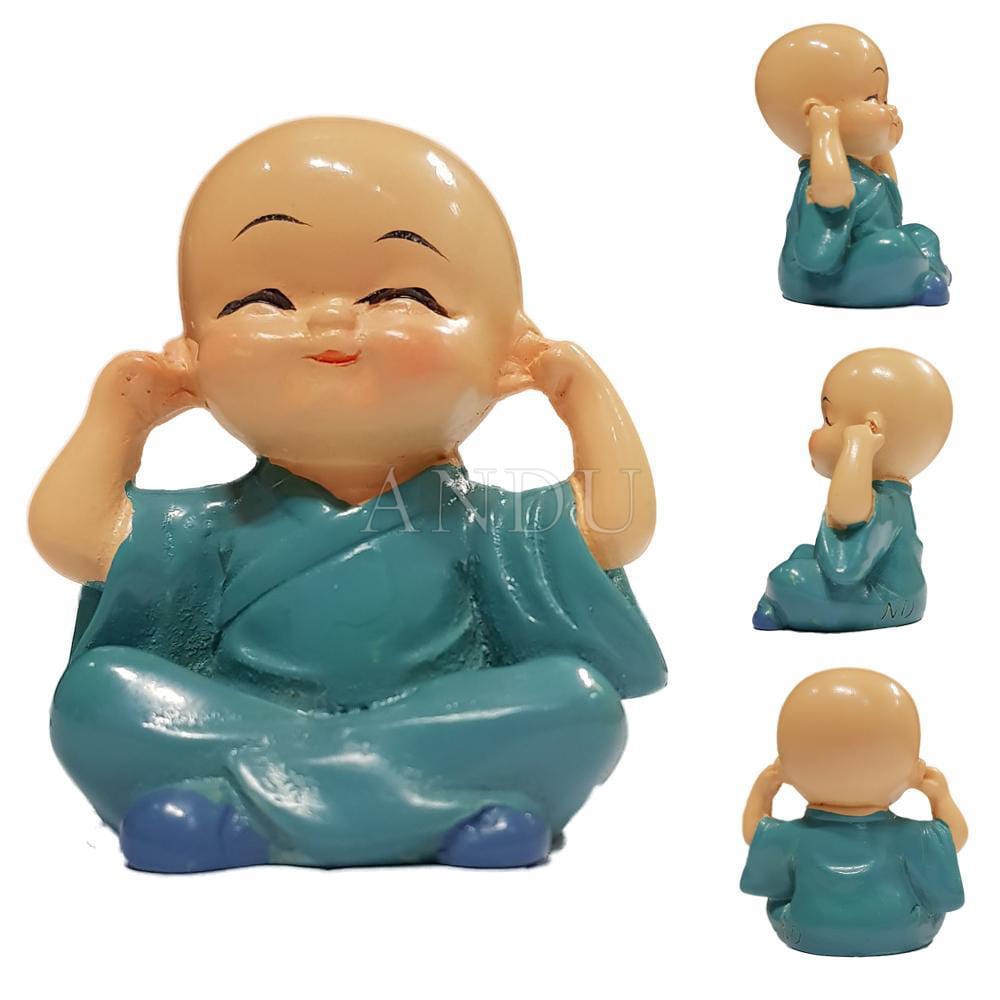 Bộ 4 Ông Tượng, Bớt Nghe, Bớt Nói, Bớt Nhìn Chất Liệu Thạch Cao Tráng Bột Đá