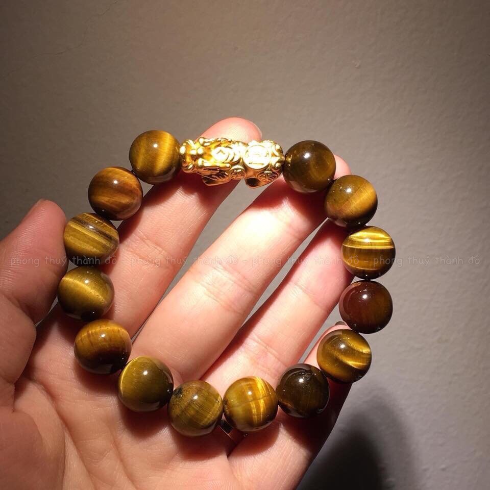 [Mã FAMAYFA giảm 10K đơn 50K] [Giá Xưởng] Chuỗi Vòng Mắt Hổ Vàng Tì Hưu - Phong Thủy Thành Đô