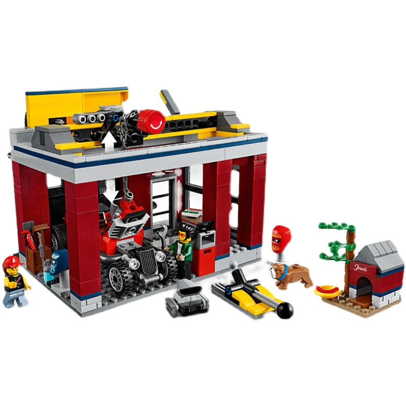 Đồ chơi Lắp ráp Mô hình 11535 Trạm Sửa Xe Thành Phố Legoing City Tuning Workshop