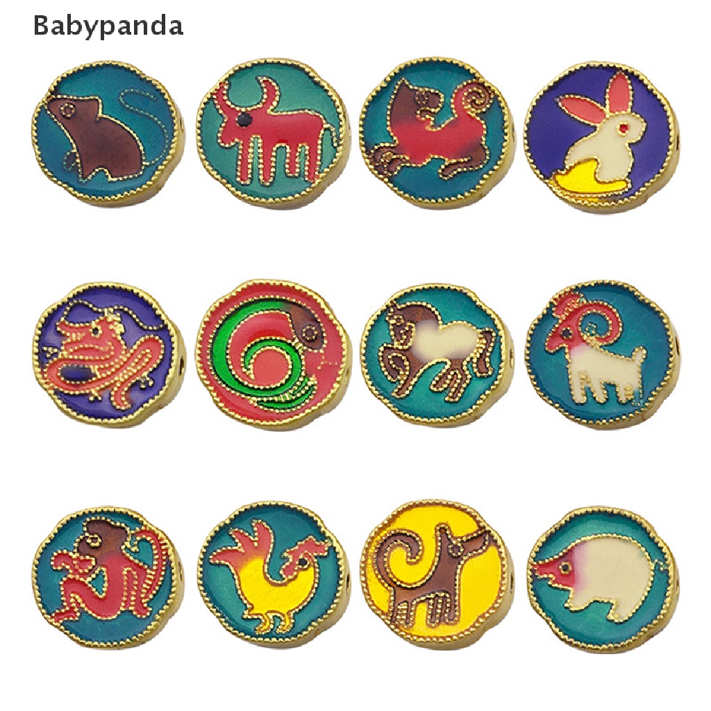 Set 12 Mặt Dây Chuyền Cung Hoàng Đạo Trung Quốc Làm Trang Sức Cổ Điển * Đang Giảm Giá