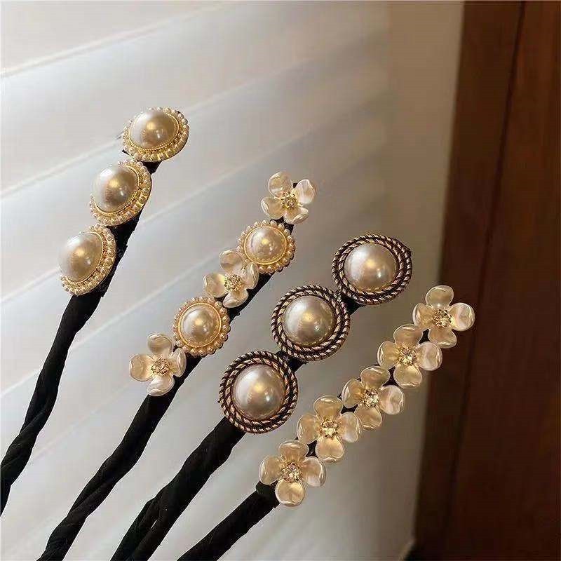 Kẹp Tóc Đính Vỏ Sò Và Ngọc Trai Thời Trang Hàn Quốc