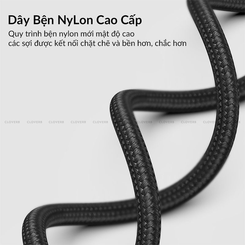 Dây Sạc Nhanh 12w Baseus Cafule Series Metal Data Cable Usb To Ip Dây Bện Nylon Siêu Bền Đầu Cáp Hợp Kim Kẽm Chống Gãy