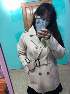 Áo dạ len ép