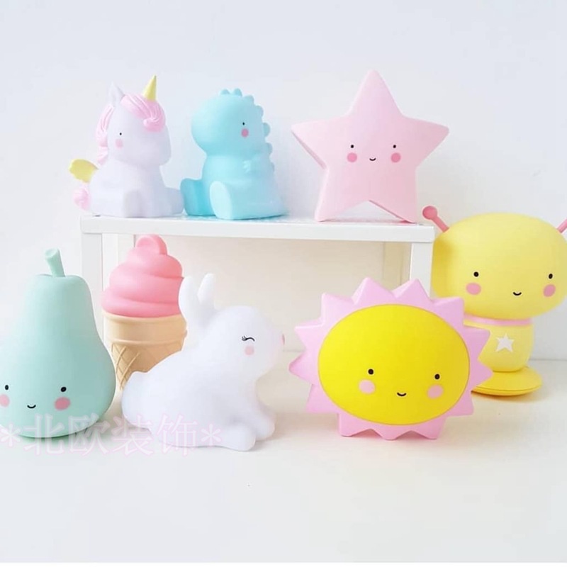 Đèn ngủ silicon xinh xắn thiết kế đáng yêu tiết kiệm năng lượng Clovershop