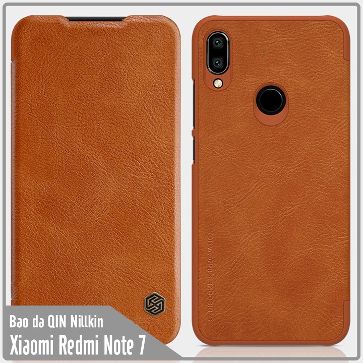 Bao da Cao cấp Nillkin QIN cho Xiaomi Redmi Note 7/ Note 7 Pro