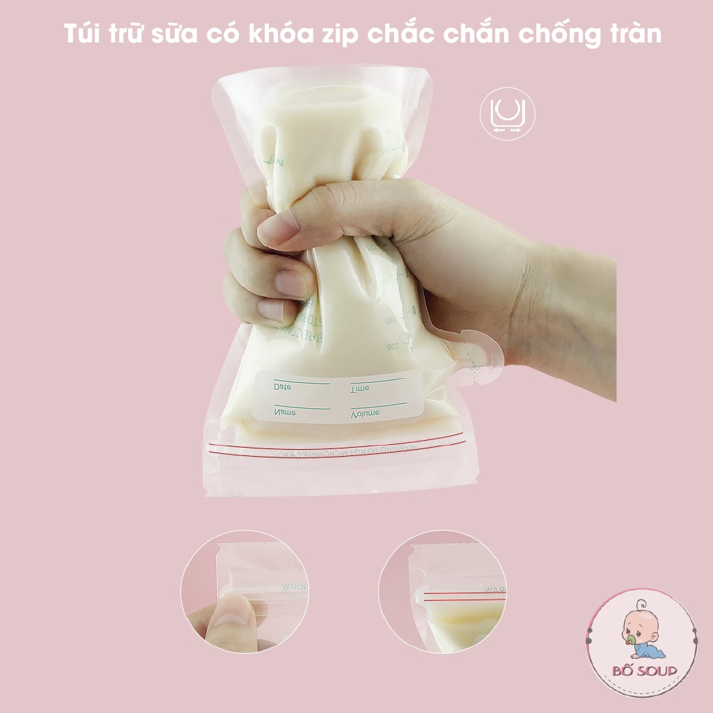 Túi trữ sữa Misuta 150ml, 200ml, hộp 30 túi SHOP BỐ SOUP