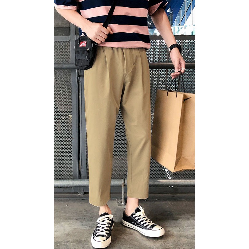 Quần Nam Kaki Basic Dáng Baggy Trơn Màu Dáng Suông Phong Cách Trẻ Trung Thời Trang MixxMen QUAN NAM 060V1