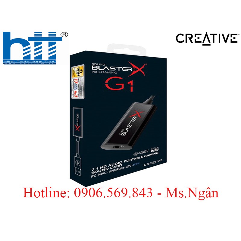 Card âm thanh rời SC Sound BlasterX G1 - Chính hãng Creative