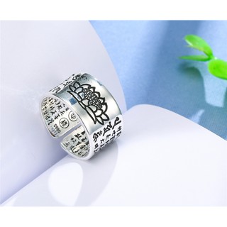 Nhẫn phật khắc đài sen phong thủy