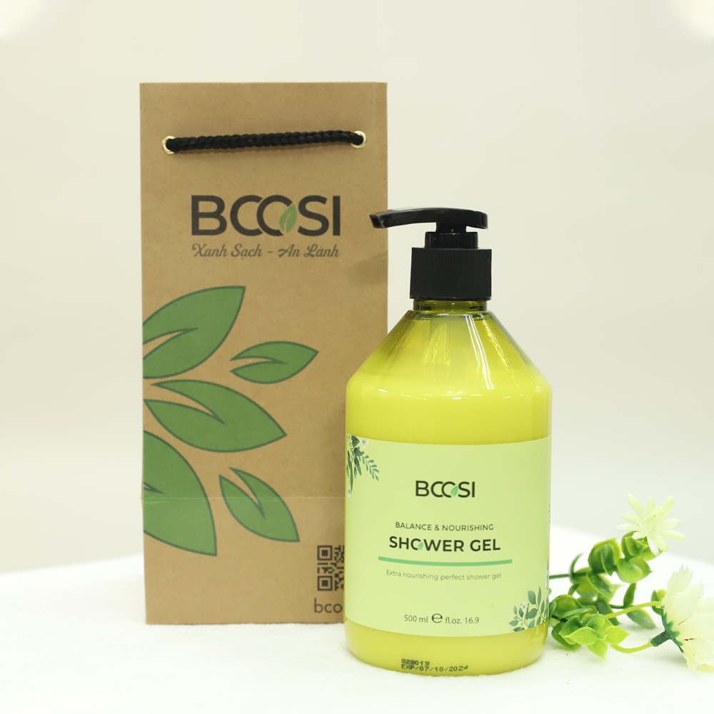 Gel tắm cân bằng và dưỡng ẩm Bcosi Balance & Nourishing Shower Gel 500ml