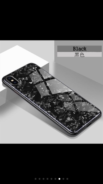 [SHIPNOW] Ốp lưng kính vân đá IPhone XS Max viền dẻo lưng tráng gương siêu đẹp