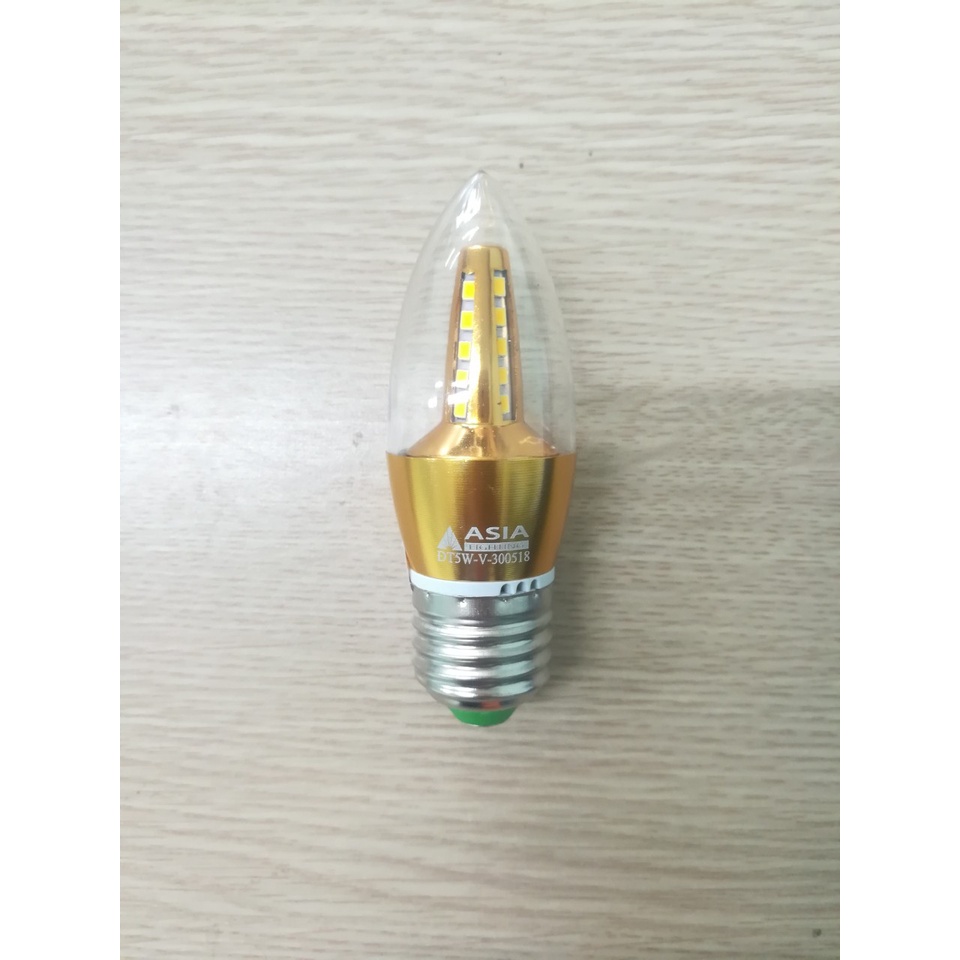 Đèn Tròn Kiểu Nến 5W Đui E27 Chính Hãng ASIA
