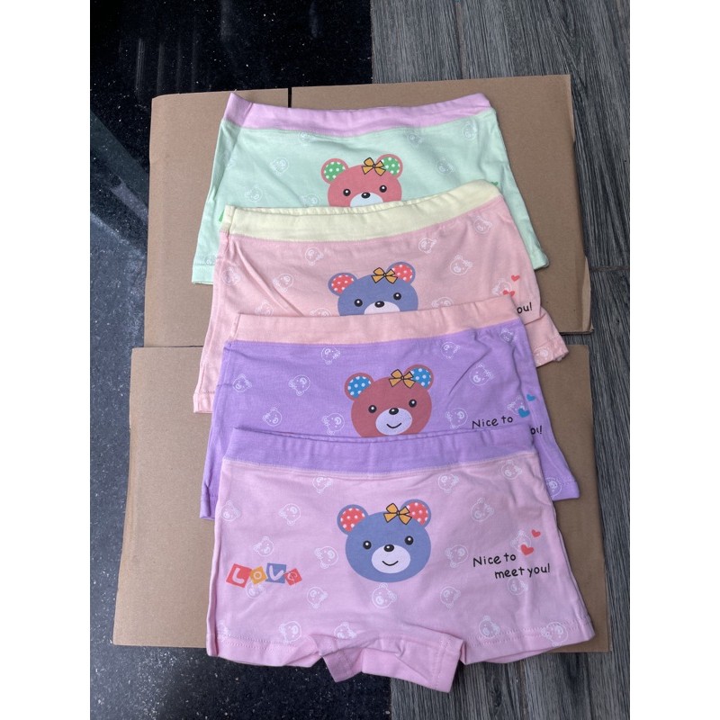 Quần chip đùi 1set 4cái 4màu mã QR010