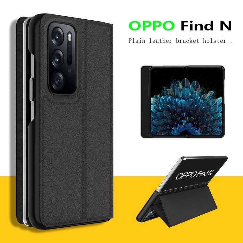 Bao Da Điện Thoại Siêu Mỏng Màu Trơn Kiểu Doanh Nhân Cho OPPO Find N