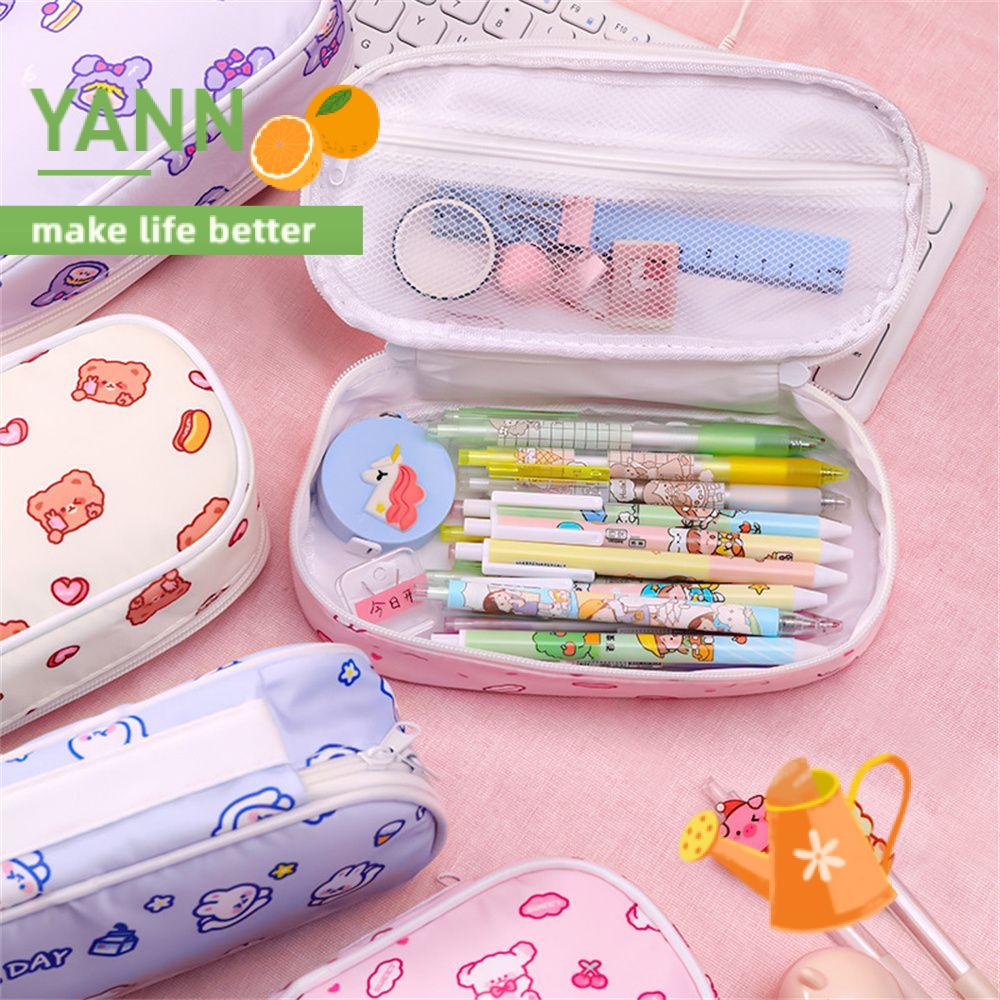 Túi Đựng Bút Họa Tiết Hoạt Hình Dễ Thương Sức Chứa Lớn Cho Học Sinh