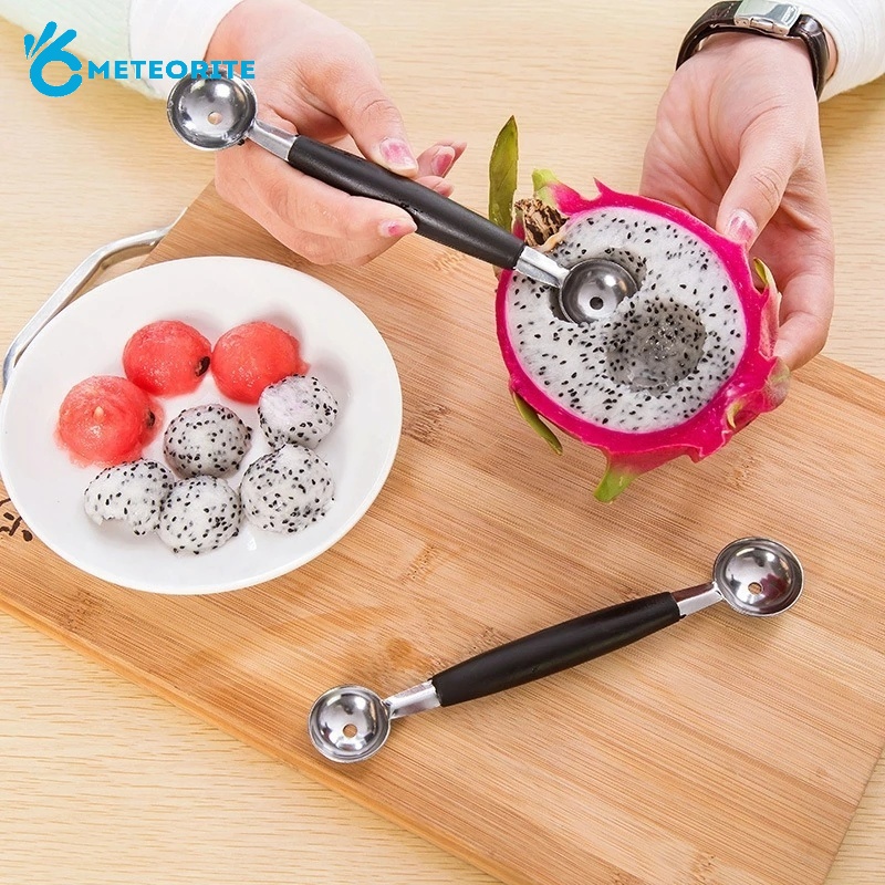 Muỗng Múc Kem/Trái Cây Hai Đầu Bằng Thép Không Gỉ Đa Năng Dùng Trong Nhà Bếp