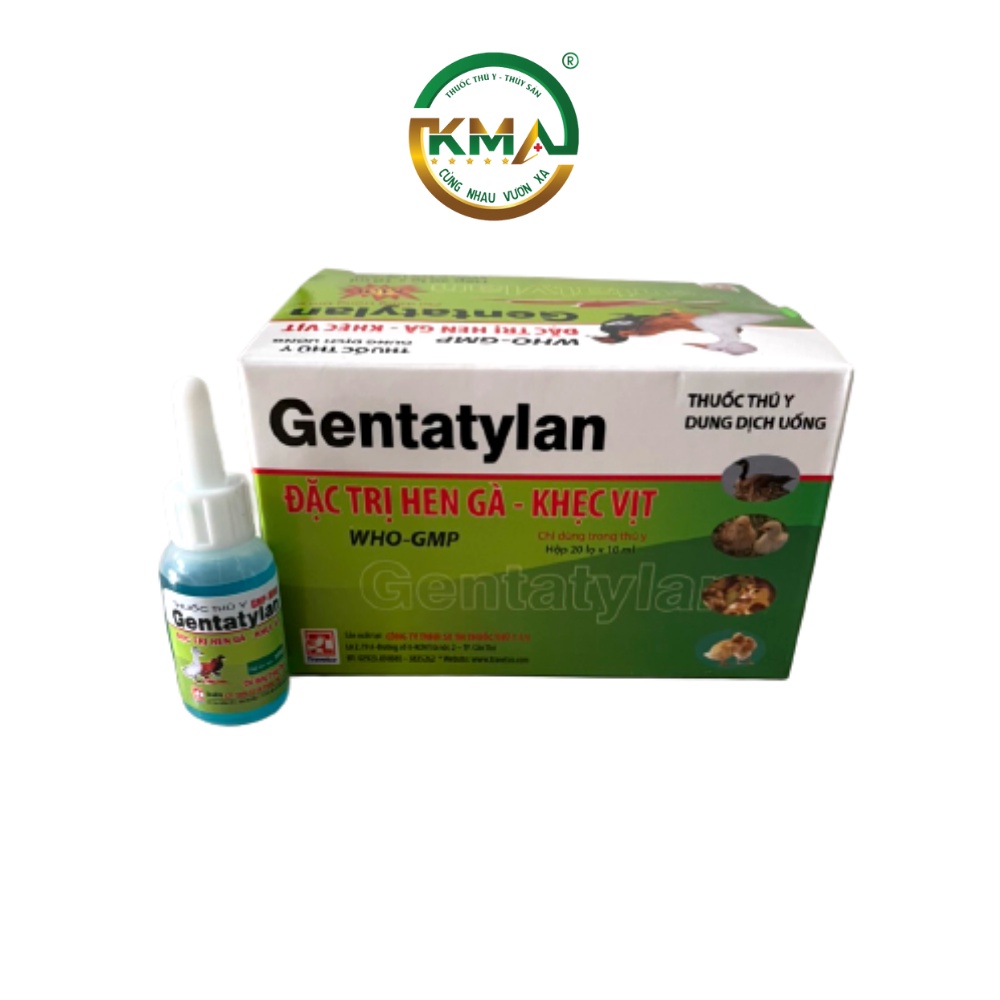Gentatylan dùng cho gà vịt bị hen, khẹc