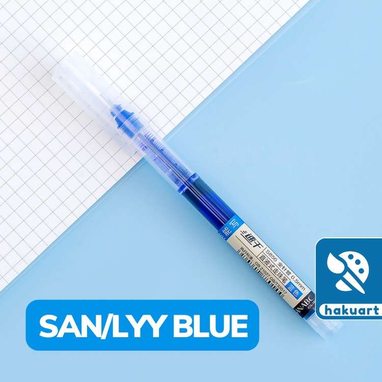Bút Gel Nước SAN 0.5mm Nhiều Màu Mực - Văn Phòng Phẩm Haku