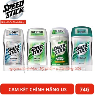 LĂN SÁP KHỬ MÙI NAM không bết Speed Stick 85g dành cho nam - Cam Kết Chính Hãng Mỹ (Power Fresh,Regular,Power Sport,Orig