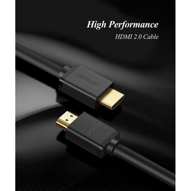 Cáp HDMI dài 1,5m Ugreen 60820 hỗ trợ 4K2K Full HD 1080 - Hàng Chính Hãng