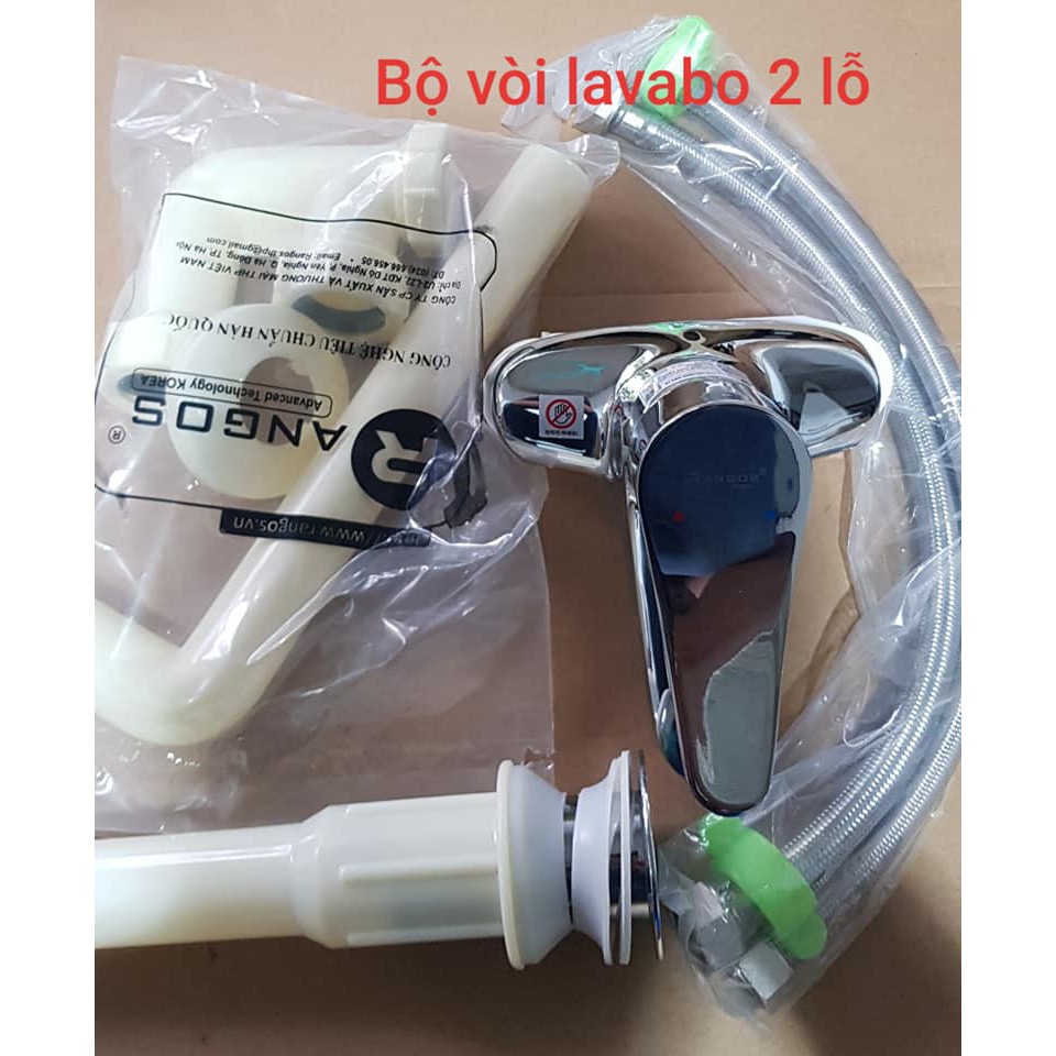 Bộ vòi chậu rửa mặt đồng cao cấp Rangos RG-02V | BigBuy360 - bigbuy360.vn