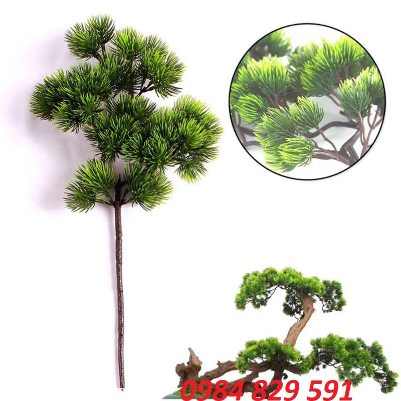 Cành Tùng Giả Làm Cây Trang Trí Siêu Đẹp