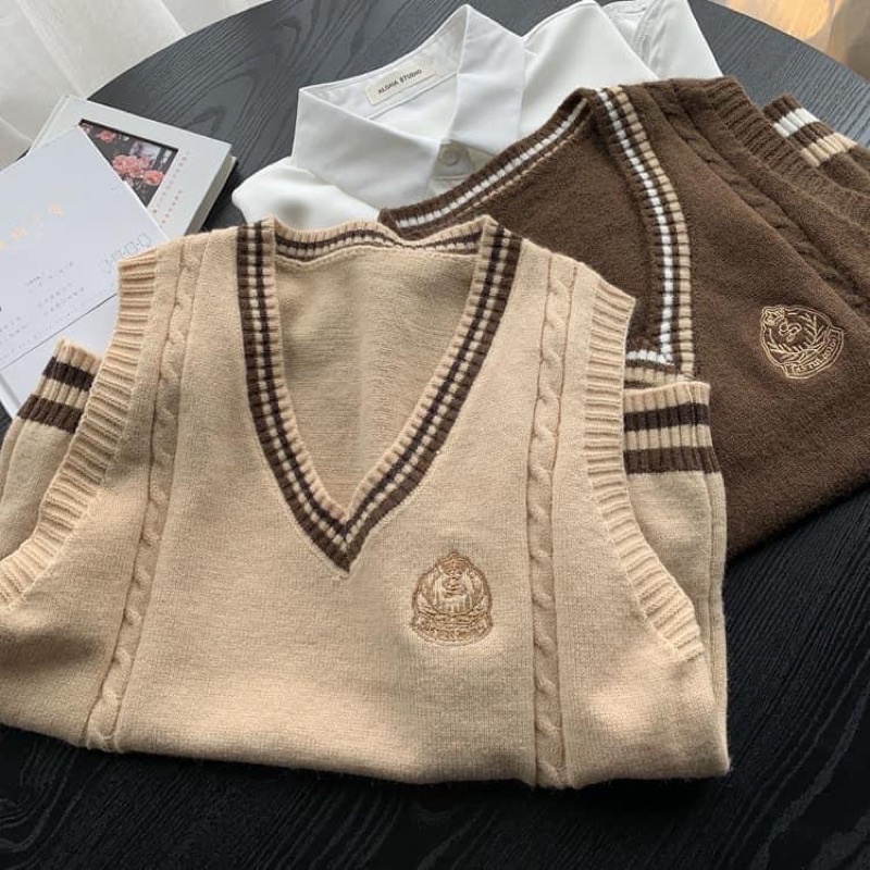 Áo gile ulzzang Schools Rick Kis style Hàn Quốc