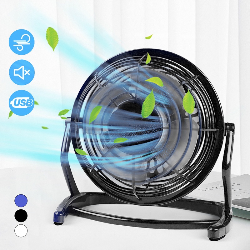 Quạt USB Mini Xoay 360 Độ Siêu Êm Thời Trang Mùa Hè Tiện Dụng ° Máy Làm Mát Không Khí Để Bàn Xoay Được Cho Văn Phòng/Phòng Ngủ/Ngoài Trời