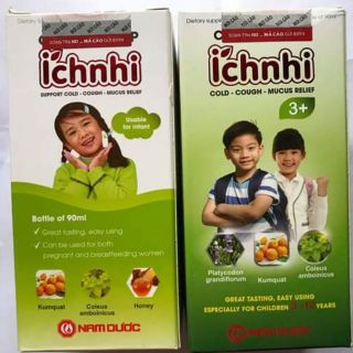 Siro ho cảm Ích Nhi cho trẻ từ 0 đến 12 tuổi