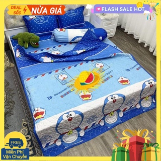 [Ga gối]Bộ ga gối 3 món 10cm,15cm,20cm,đủ kích thước,mẫu doremon tem thư