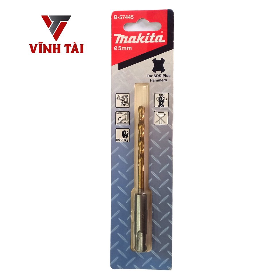 Mũi khoan sắt chuôi gài Makita , dùng cho máy khoan búa chuôi gài - Vĩnh Tài Store